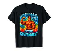 No Soy un Gran Fan del Gobierno Meme irónico Divertido Camiseta