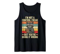 No Soy un Monstruo del Control Mapache Diversión Haciéndolo Mal Sarcástico Camiseta sin Mangas