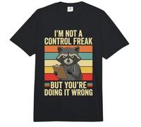 No Soy un Monstruo del Control Mapache Diversión Haciéndolo Mal Sarcástico Comfort Colors Adult Heavyweight T-Shirt