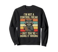 No Soy un Monstruo del Control Mapache Diversión Haciéndolo Mal Sarcástico Sudadera