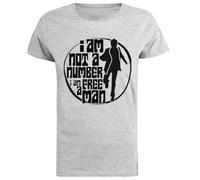 No Soy Un Numero Camiseta De Manga Corta De Mujer Gris Grey Women tee Short Sleeve T-Shirt
