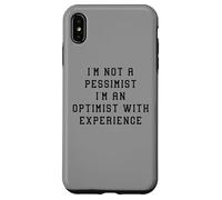 No Soy un optimista pesimista con una declaración Divertida de Experiencia Carcasa para iPhone XS MAX
