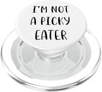 No Soy un quisquilloso con la Comida, Idea Divertida, Fiesta de Mentira Blanca PopSockets PopGrip para MagSafe