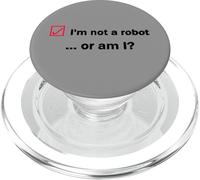 No Soy un Robot o Soy un Dicho Divertido sarcástico en Internet PopSockets PopGrip para MagSafe