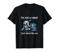 No Soy un Robot, Solo reinicio como un Humor de TI Camiseta