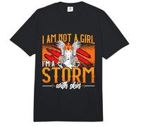 No Soy una Chica Soy una tormenta con valquirias de Guerreros Vikingos Comfort Colors Adult Heavyweight T-Shirt