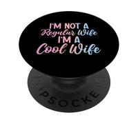 No soy una esposa normal Soy una esposa genial Marido Matrimonio PopSockets PopGrip Adhesivo