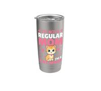 No soy una mamá normal, soy una mamá gato Vaso térmico de acero inoxidable de doble pared