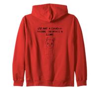 No soy una persona creativa, así que aquí hay una creatividad de llama Sudadera con Capucha