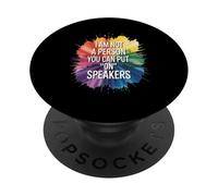No Soy Una Persona Que Puedas Poner En Altavoces Taza PopSockets PopGrip Adhesivo