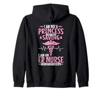 No soy una Princesa, Soy Enfermera de Urgencias Sudadera con Capucha