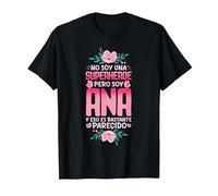 No Soy Una Superhéroe Pero Soy Ana Camiseta, Hombre, Negro, 4XL