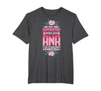 No Soy Una Superhéroe Pero Soy Ana Camiseta, Hombre Tallas Grandes, Jaspeado Oscuro, 6X Alto