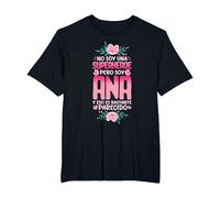 No Soy Una Superhéroe Pero Soy Ana Camiseta, Hombre Tallas Grandes, Negro, 4X Alto