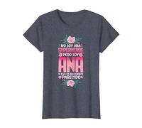 No Soy Una Superhéroe Pero Soy Ana Camiseta, Mujer, Azul Jaspeado, 3XL