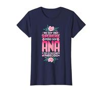 No Soy Una Superhéroe Pero Soy Ana Camiseta, Mujer, Azul Marino, XS