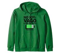 No Soy Vago, Estoy En Modo Ahorro De EnergÌa | Frase Humor Sudadera con Capucha, Unisex para Adultos, Verde Bosque, M
