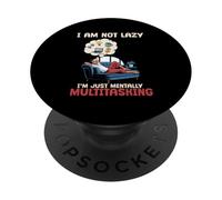 No Soy vago, Solo Soy mentalmente multitarea. Chico vago DIV PopSockets PopGrip Adhesivo