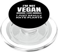 No Soy Vegano Porque Amo a los Animales Odio Las Plantas Gracioso PopSockets PopGrip para MagSafe