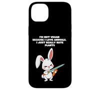 No soy vegano porque me encantan los animales, simplemente odio las plantas Carcasa para iPhone 14 Plus