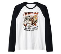No Soy Viejo Humor Gracioso sobre el envejecimiento del Camiseta Manga Raglan