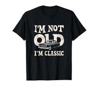 No Soy Viejo, Soy Camiseta gráfica económica, Hombre, Negro, S