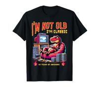 No soy viejo, soy un jugador clásico de dinosaurios que cumple 60 años Camiseta