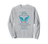 No soy viuda Soy la esposa de un ángel guardián Sudadera