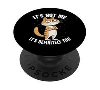 No Soy yo, definitivamente Eres tú Sarcasmo Humor Gato PopSockets PopGrip Adhesivo