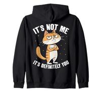 No Soy yo, definitivamente Eres tú Sarcasmo Humor Gato Sudadera con Capucha