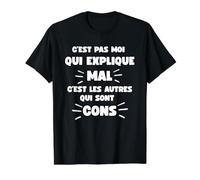 no Soy yo Son los Otros Que Son Idiotas Humor Sarcasmo Camiseta gráfica económica, Hombre, Negro, XL