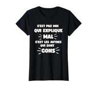 no Soy yo Son los Otros Que Son Idiotas Humor Sarcasmo Camiseta gráfica económica, Mujer, Negro, S