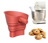 No-Spill Silicone Flour Funnel for Kitchen Mixers | Fits 4.5-5 Qt, Easy to Clean (# B)