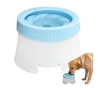 No Splash Dog Water Bowl - PP 18 x 13 cm | Dispensador flotante antigoteo | No Slip Puppy Pet Drinking Dish Large Capacity Travel Bowl For Indoor Outdoor Home Backyard Car Crate Camping Vet Park Use