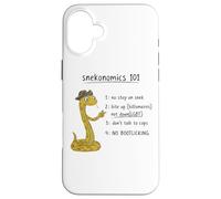 No Step on Snek | Snekonomics 101 - Política Divertida Carcasa para iPhone 16 Plus