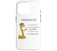 No Step on Snek | Snekonomics 101 - Política Divertida Carcasa para iPhone 16 Pro