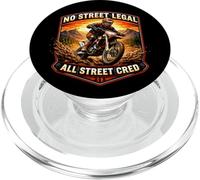 No Street Legal All Street Cred Dirt Bike Rider Motocicleta MX PopSockets PopGrip para MagSafe