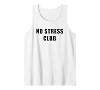 No Stress Club - Men & Women Funny Anti-Stress Motivational Camiseta sin Mangas