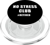 No Stress Club - Men & Women Funny Retired Motivational PopSockets PopGrip para MagSafe