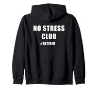 No Stress Club - Men & Women Funny Retired Motivational Sudadera con Capucha
