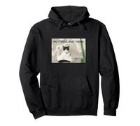 No Stress Just Vibing - Camiseta divertida de meme de gato Sudadera con Capucha