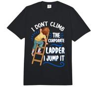 No subo la Escalera Corporativa Salto Chica Corta Comfort Colors Adult Heavyweight T-Shirt