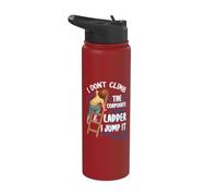 No subo la escalera corporativa Salto Chica corta Stainless Steel Insulated Water Bottle