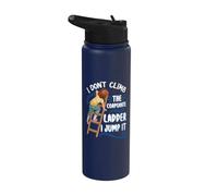 No subo la escalera corporativa Salto Chica corta Stainless Steel Insulated Water Bottle