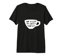 No Sugar I'm Sweet Enough Diabetes Diabético Humor Diseño Camiseta Premium