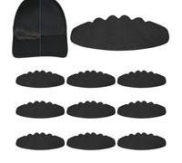 No Sweat - 10 almohadillas universales autoadhesivas contra manchas, protección contra el sudor para casco, para clima cálido, viajes, picnic, vacaciones, senderismo, viajes y camping