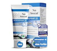 No Sweat Gel antitranspirante facial 50 ml. Para cara, cuello y nuca, ayuda a prevenir el exceso de sudoración y brillo, ideal para trabajo activo y gimnasio