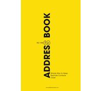 No Tabs Address Book | A Simple Way to Keep Real-Life Contacts Close: Forget the Alphabet-Organize Your Contacts Your Way