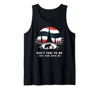 No Tailandés para Mí Solo Tailandés Conmigo Tailandia Conflicto Khmer Camiseta sin Mangas