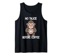 No Talkie Before Coffee Camiseta sin Mangas